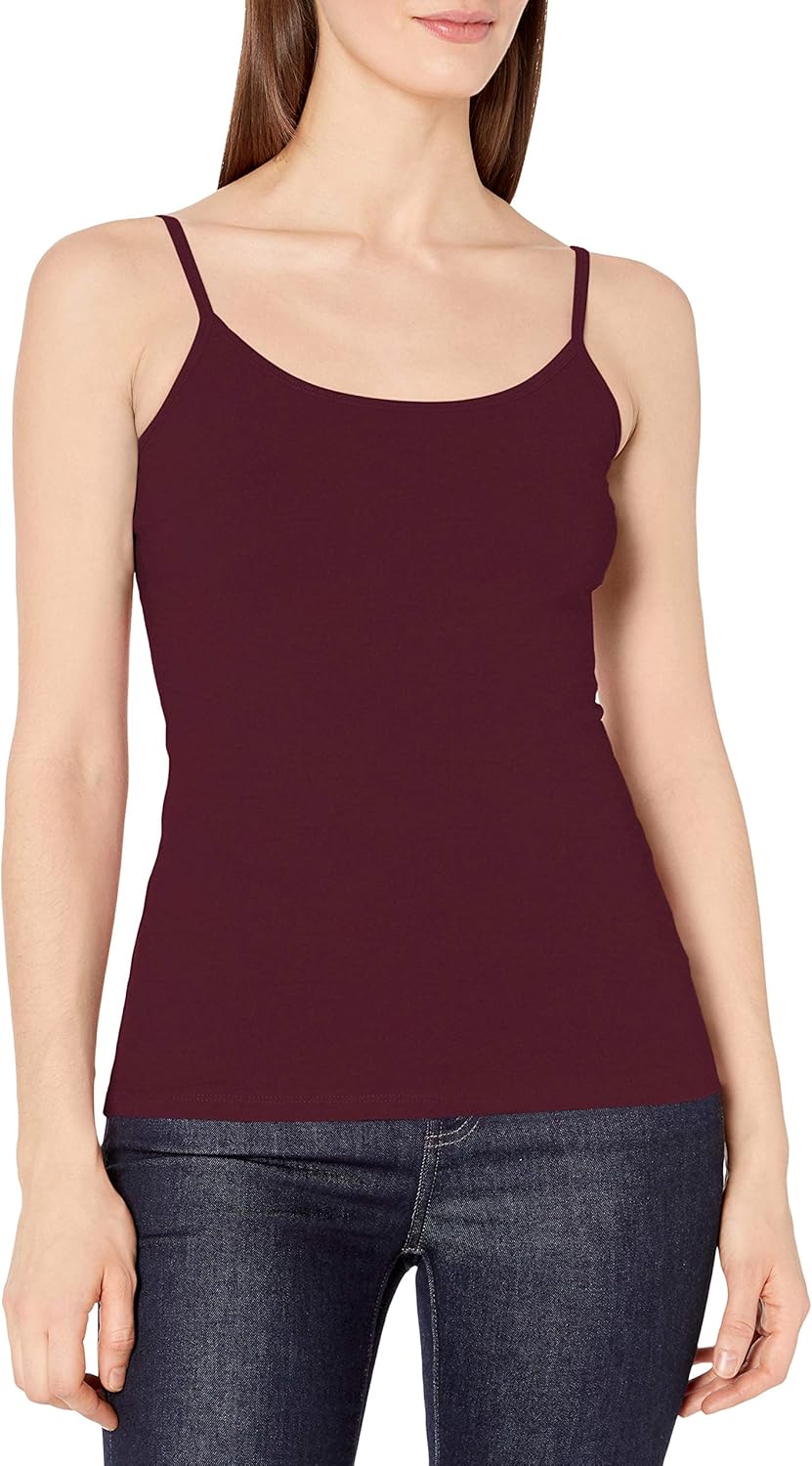  Essentials Women's 4-Pack Slim-Fit Camisole: Clothing
