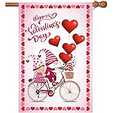 Flagmax Valentine Flag, Double Sided Valentine's Day Garden Flag 28 x 40 Inch House Flags for Valentine's Day Decoration