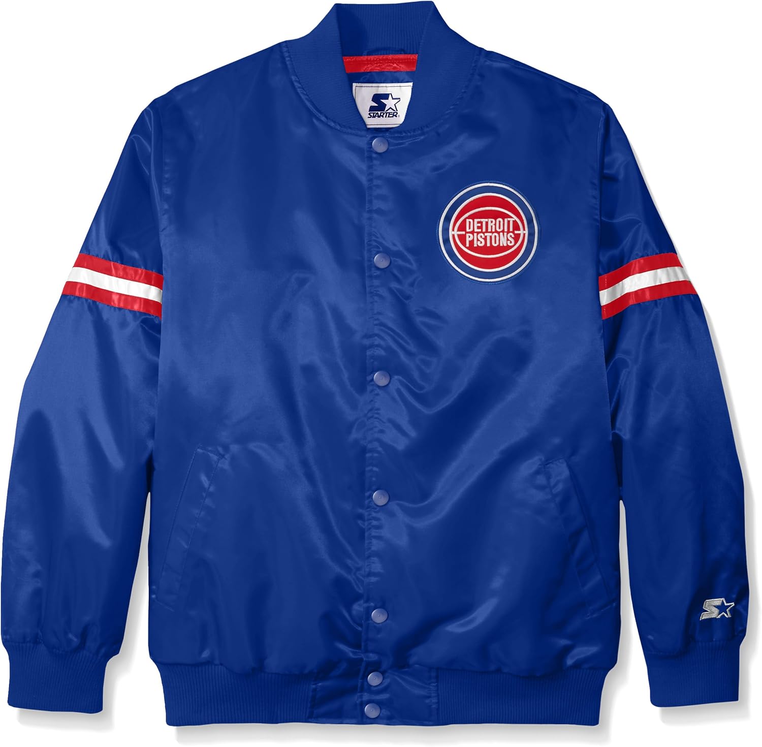 Amazon.com : NBA Detroit Pistons Men's Retro Satin Jacket, X-Large, Royal : Clothing