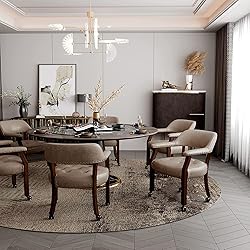 JESONVID Dining Chair with Casters Set of 2, Accent