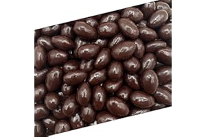 LAETAFOOD Dark Chocolate Covered Almonds | 2 Lb Bulk Bag | Roasted Chocolate Covered Nuts | Crunchy Office Candy Snack | Gourmet Party Favor & Gift Basket Filler