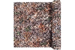 Senmortar Camo Netting, Bulk Roll Camouflage Netting, Military Hunting Mesh Free Cutting for Hunting Blind Sunshade Shooting Theme Party Decoration