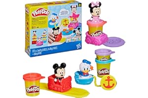 Play-Doh Disney Junior Mickey Mouse Clubhouse, Stamp & Go Megapack avec Mickey, Minnie et Donald, jouets préscolaires pour en