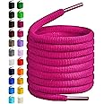 BIRCH's Oval Shoelaces 27 Colors Half Round 1/4" Shoe Laces 4 Different Lengths