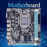 Oikabio H61 Motherboard LGA1155 M.2 NVME DDR3 PCIE 16X SATA Cable Baffle view 3