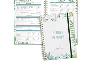 ZICOTO Simplified Monthly Budget Planner - Easy Use 12 Month Financial Organizer with Expense Tracker Notebook - The 2023-2024 Monthly Money Budgeting Book That Manages Your Finances Effectively