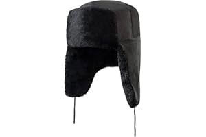 Borsch Russian Fur Hat Ushanka Natural Sheepskin & Genuine Leather Made in Russia