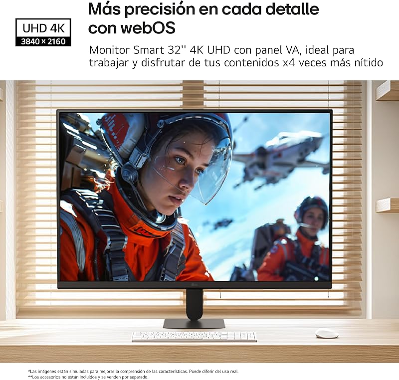 Smart Monitor 32U701SB-B - A - 16:9, VA, UHD (3840 x 2160), Negro