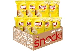 Lay's Potato Chips, Classic, 1 Ounce (Pack of 40)