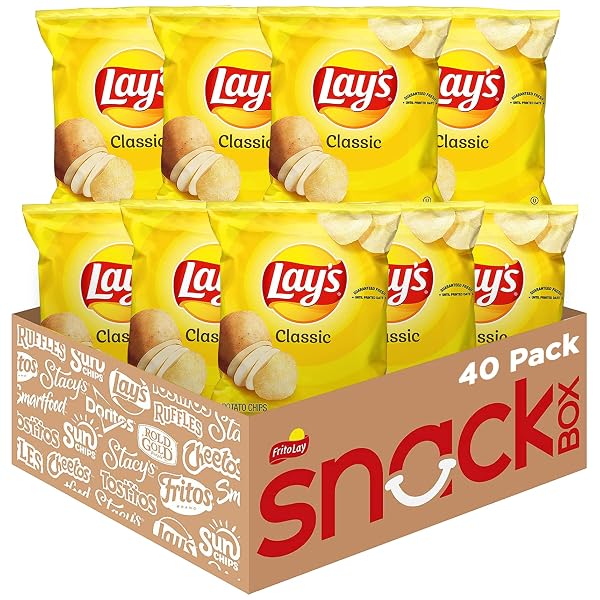 LAY’S POTATO CHIPS, CLASSIC, 1 OUNCE (PACK OF 40)