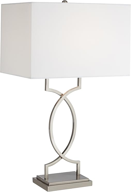 contemporary brushed nickel table lamps