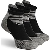 RZTT 90% Merino Wool Sport Socks, Unisex Athletic Ankle Socks for Running, Hiking & Cycling,3-Pack