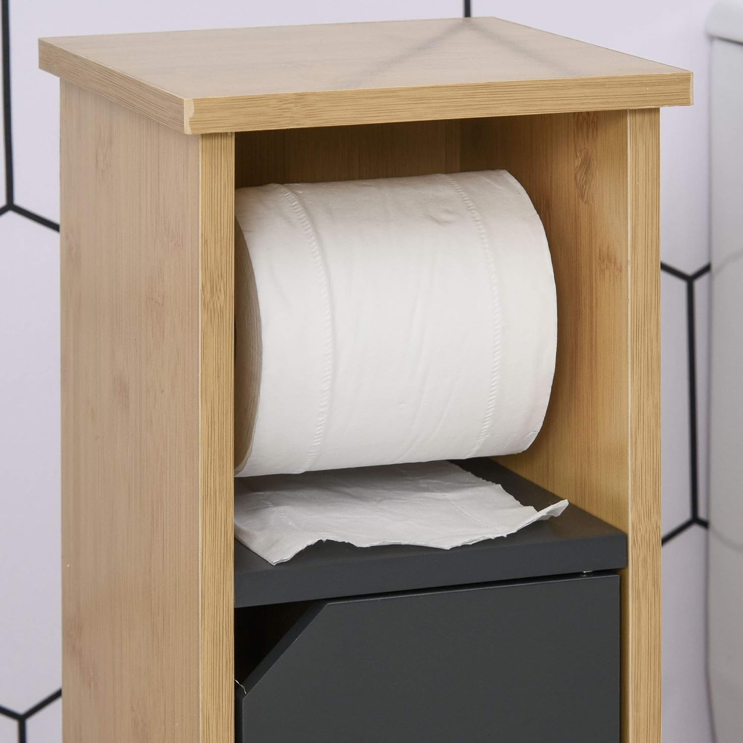 PortePapier Toilette Support Papier Toilette Sortie Papier MDF