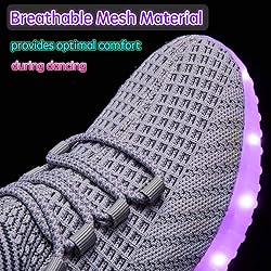 BosenHulu Light Up Shoes for Women Men Unisex USB