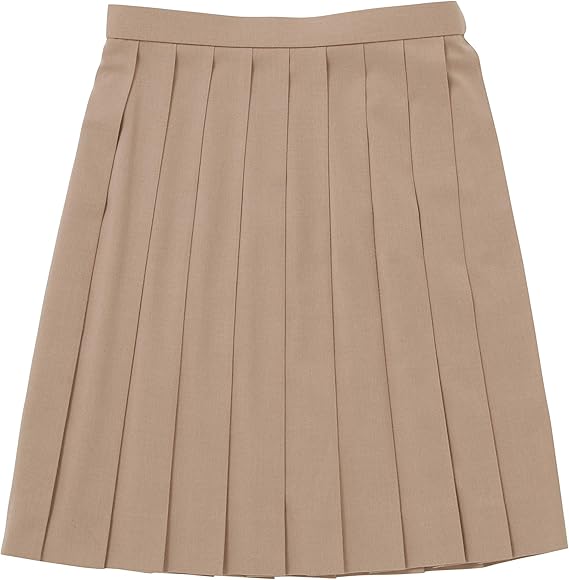 Amazon Co Jp カンコー プリーツスカート スカート 無地 学生 制服 スクール 紺 グレー ベージュ Khs2 ベージュ S 48 服 ファッション小物