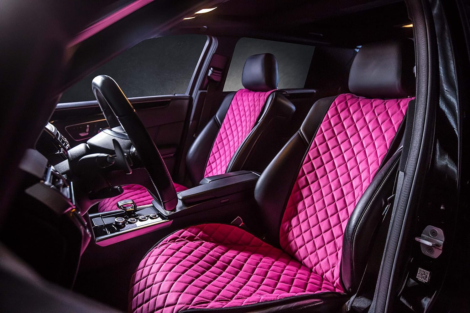 Amazon Cantra プレミアムカーシートカバー フロントシート 100 手作り 高品質ファブリック素材 快適 取り付け簡単 高い耐久性 長持ち すべての車 アウディ Bmw メルセデスzモデル用 ピンク 5 車 バイク 車 バイク