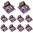 10 Pack L298N Motor Drive Controller Board DC Dual H-Bridge Robot Stepper Motor Control and Drives Module for Arduino Smart Car Power Compatible with Arduino UNO MEGA R3 Mega2560