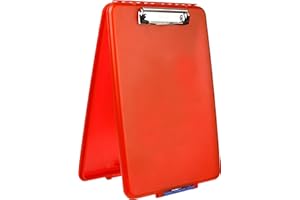 Dexas Slimcase Storage Clipboard, Red
