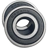 6203 Bearing 6203-2RS deep Groove Ball Bearing Double Rubber Sealed Bearing 17X40X12mm (2-pcs)