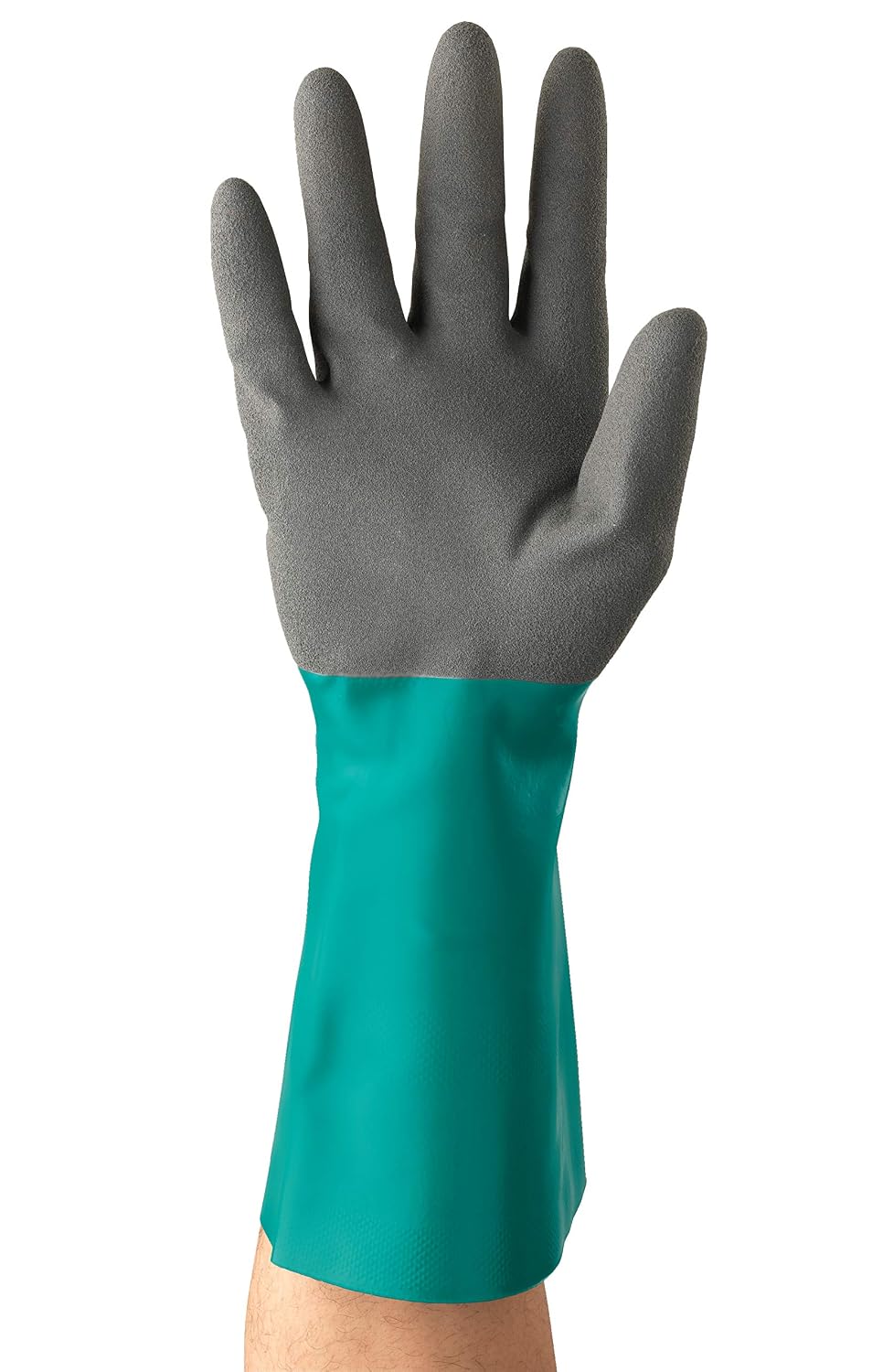Ansell AlphaTec 58-435 Chemical Resistant Work Gloves, High Performance Nitrile, Two-Layered Coating Construction - Image 4