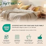 NTBAY 2 Pack 100% Brushed Microfiber Pillowcases 50x90 cm White view 5