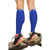 Physix Gear Calf Compression Sleeves - Shin Splint Support for Running, Enhanced Performance & Comfort for Men & Women