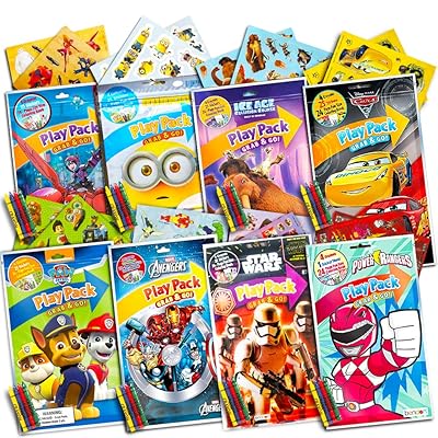 Download Buy Ultimate Boys Party Favors Play Packs 8 Sets With Stickers Coloring Books Crayons And Licensed Crenstone Reward Stickers Boys Party Supplies Online In Germany B07kjrw63w