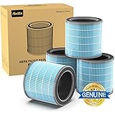 Aircillin Air Purifier AP070A & AP070B Replacement Filters, Efficiency Activated Carbon, High-efficiency HEPA Filter, 4 Pack