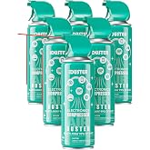 iDuster Compressed Air Duster for Electronics - Disposable Cleaning Duster Compressed Air Can for Computer and Keyboard, 6 Packs