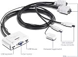 TRENDnet TK-217i 2-Port USB KVM Switch Kit VGA Audio Hot-Keys Windows Mac Linux view 2
