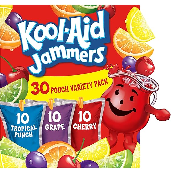 KOOL-AID JAMMERS TROPICAL PUNCH (GRAPE & CHERRY ARTIFICIALLY...