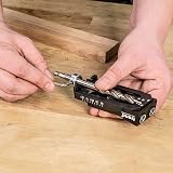 Trend Twin Pocket Hole Jig with HSS Bit, Depth Collar & Screws Set view 7