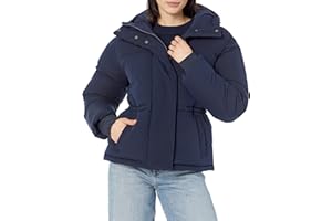 Amazon Essentials Women's Short Waisted Puffer Jacket (Available in Plus Size)