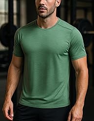 5 Pack Men’s Active Quick Dry Crew Neck T Shirts