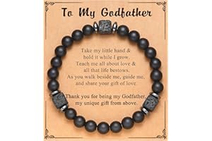 UPROMI To My Husband, Boyfriend, Son, Grandson, Dad, Grandpa, Papa, Daddy, Brother, Man, Stepdad, Uncle, Fiance, Soulmate, Nephew, Godfather Gifts, Elastic Rope Bracelet for Men Teen Boys