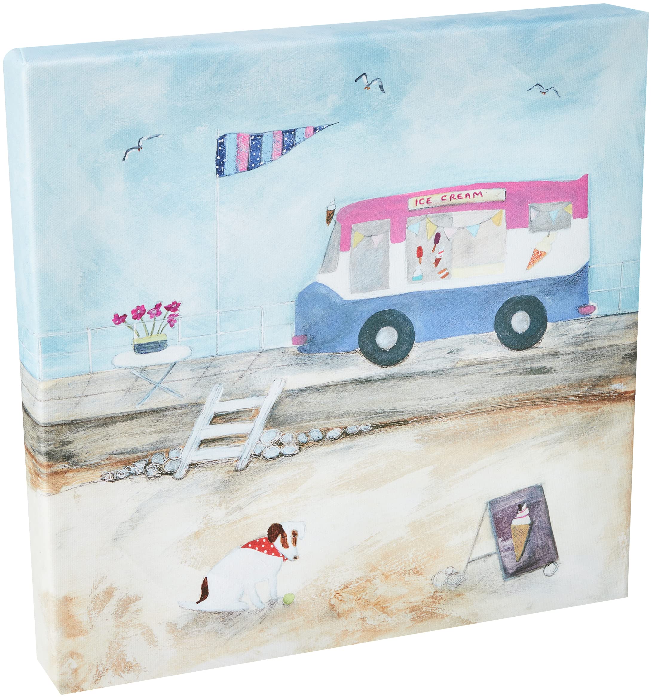 Louise O'Hara (Waiting For An Ice Cream 30 x 30cm Canvas Print