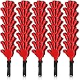 BBTO 30 Pcs Hand Clappers Noisemakers 7.5 Inch Plastic Party Clappers for Fiesta Birthday Party Supplies Carnival Prize Football Sport Accessories Favor(Black, Red)
