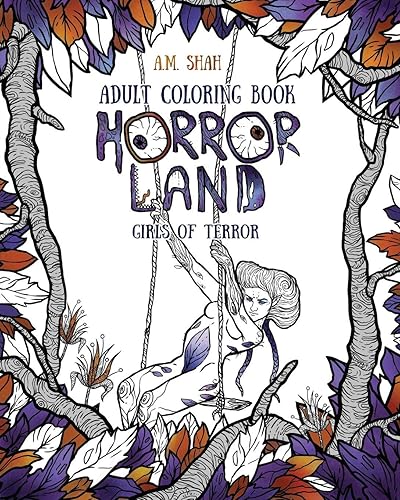 Download Adult Coloring Book Horror Land: Girls of Terror (Book 2) PDF