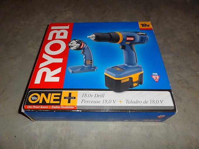 Ryobi P206 18v One+ 1/2" Heavy Duty Drill, High Intensity Light