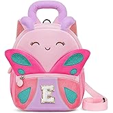 YOOLIFE Sister Gifts Personalized Gifts Initial Birthday Gift, Backpack for School Initial Personalized Bookbag For Granddaughter Sister Daughter Niece Pink E