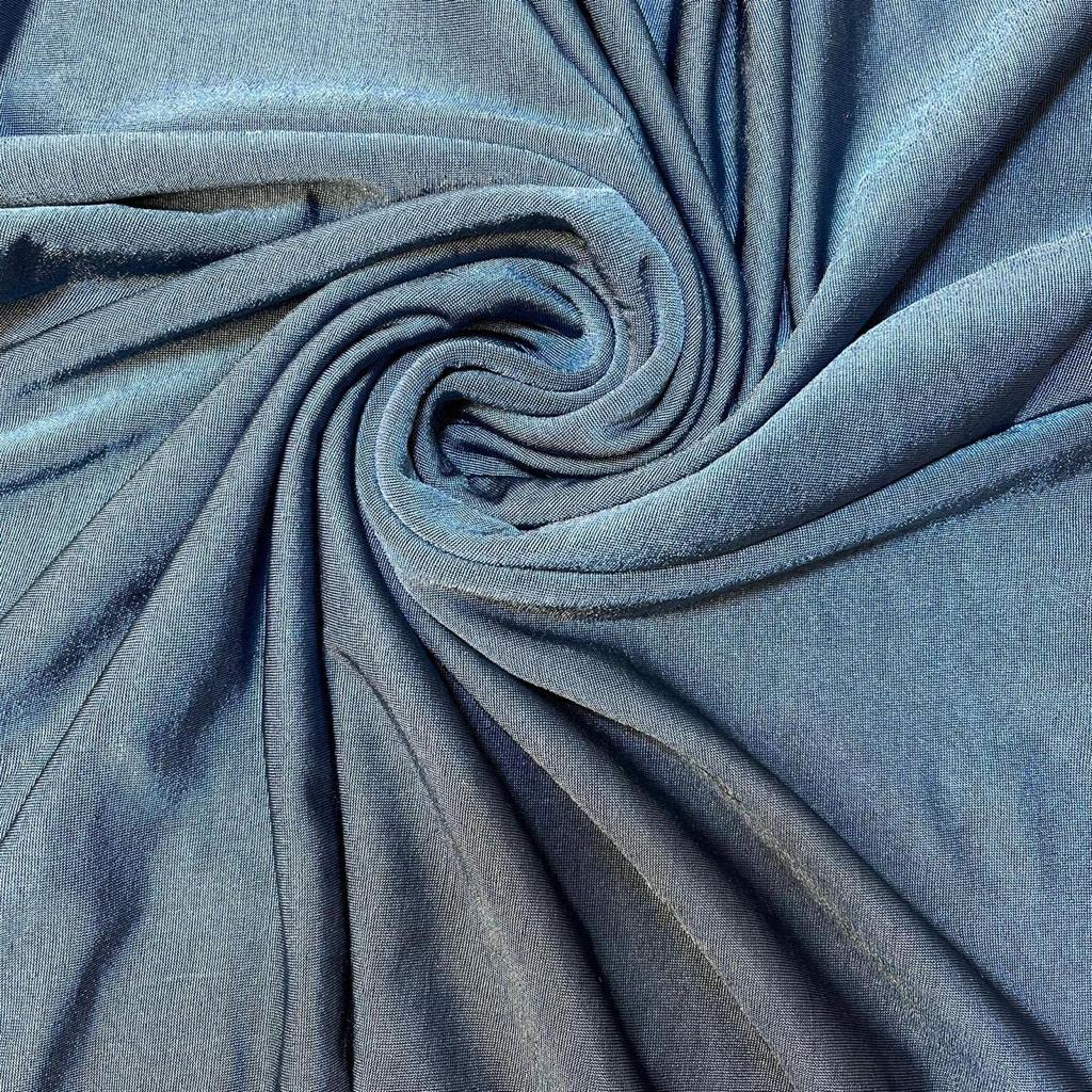 Plain/Printed ITY Spandex Jersey Elastane Stretch Dress Leggings Fabric 58" - 150cm Wide Sold As 1 Meter Pre - Cut Lengths (Teal) — image 1