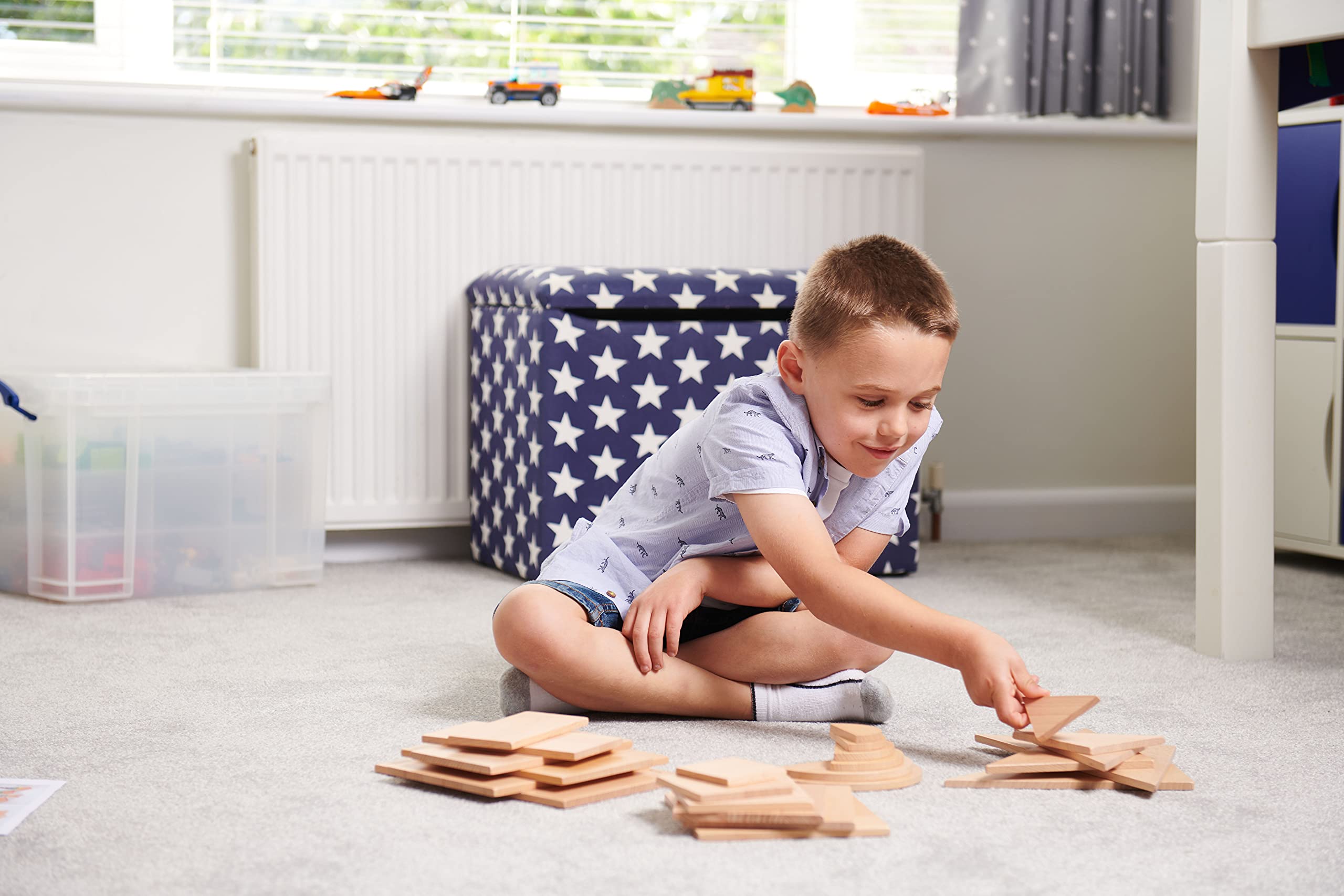 TickiT Natural Architect Panels Complete Set 24 Wood Panels 4