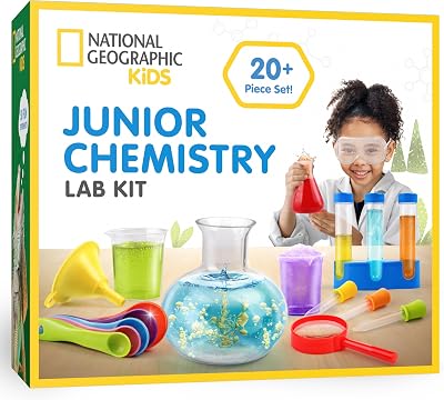 Blue Marble National Geographic Junior Chemistry Set 50 Experiments for Kids