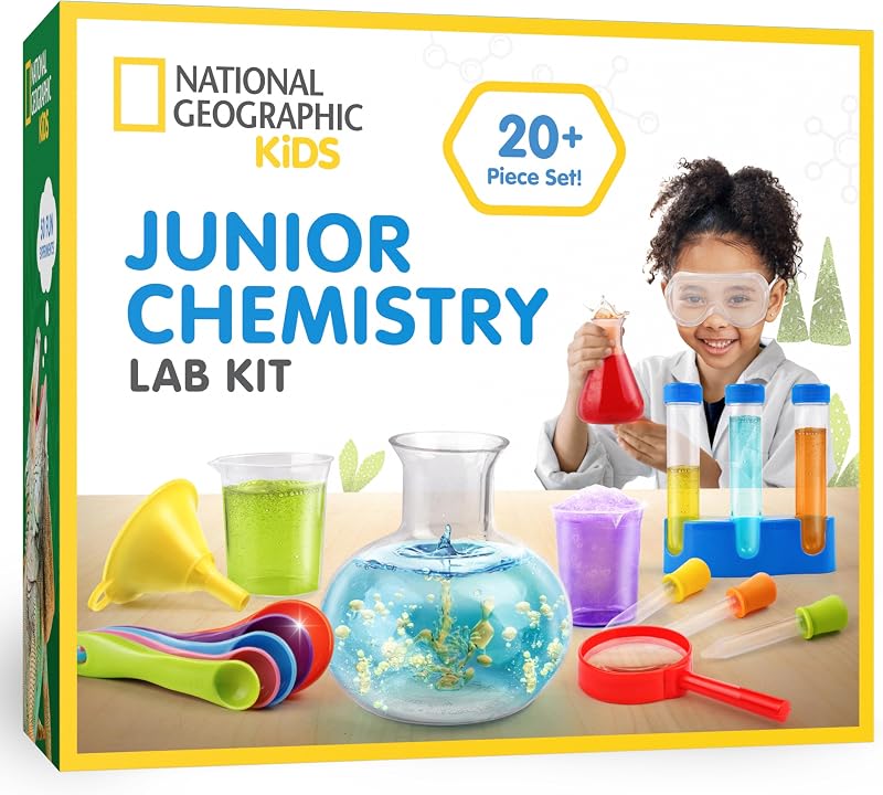 Blue Marble National Geographic Junior Chemistry Set 50 Experiments for Kids
