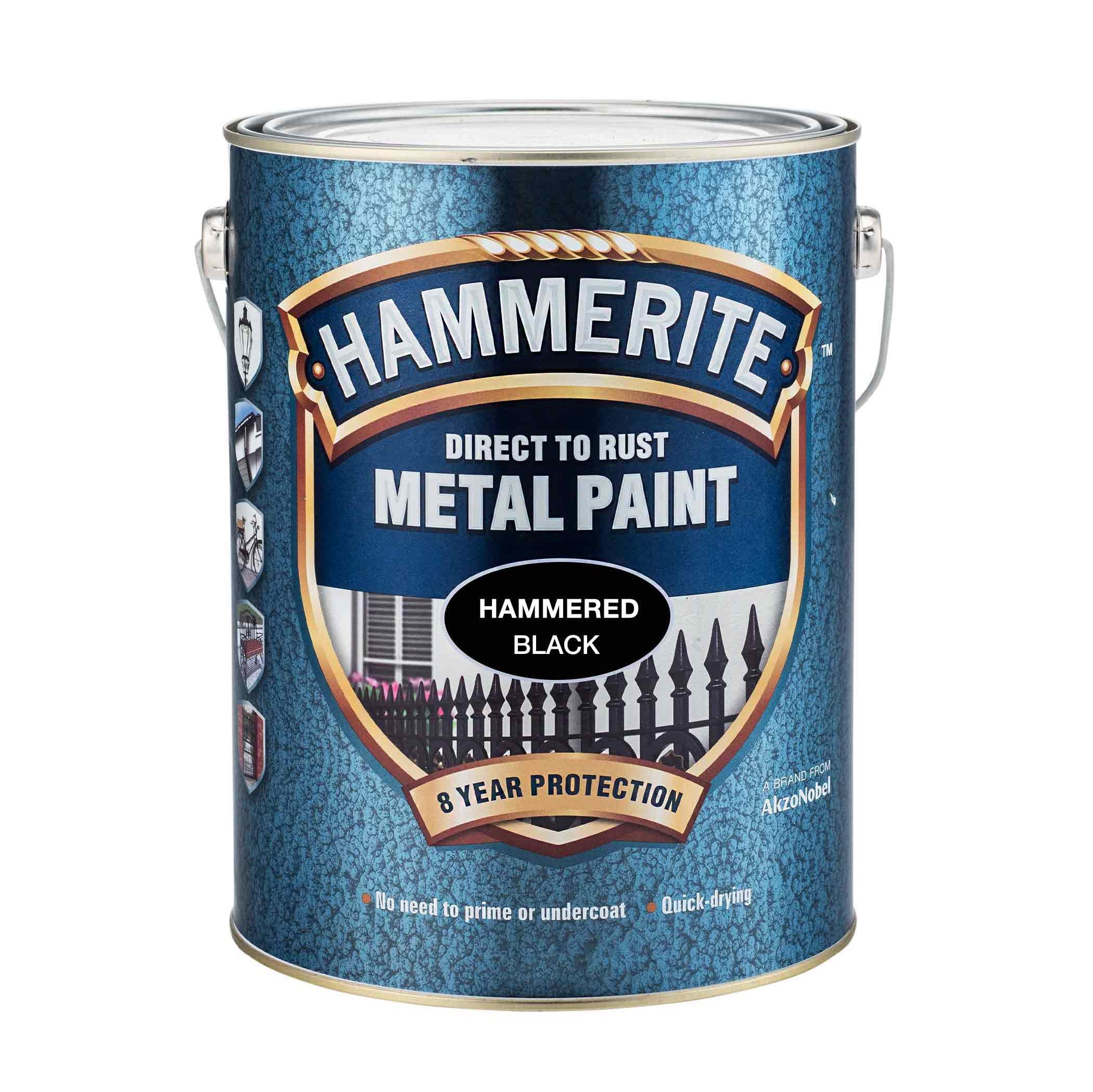 ICI 5084796 5L Hammerite Hammered Metal Paint - Black