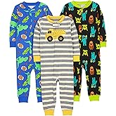 Simple Joys by Carter's baby-boys 3-pack Snug Fit Footless Cotton Pajamas