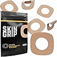 Skin Grip Adhesive Patches for Dexcom G7 & Stelo CGM with Cutout – Waterproof & Sweatproof Cover for Continuous Glucose Monitor Sensor, Stays Secure for 10-15 Days – 20 Pack, Tan