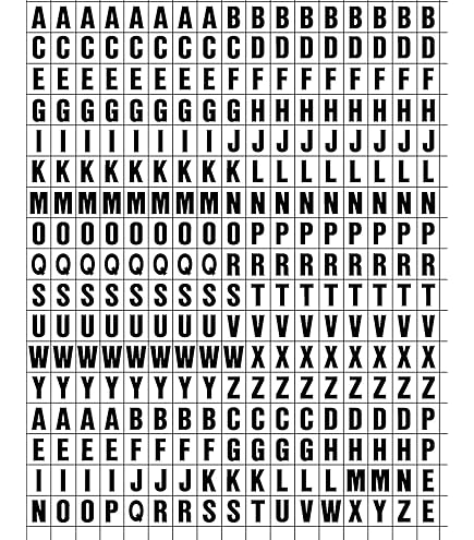 Letras Y Números De Vinilo Autoadhesivos De 2 Paquetes Chart | Cuotas