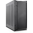 Rosewill Helium NAS Black ATX Mid Tower Computer Case, Mesh Panel, 4X 140mm PWM Fan, Ideal for DIY NAS, Media Servers, or Small Business Applications
