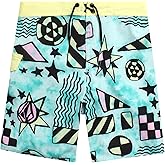 Volcom Boys Board Shorts - UPF 50+ Quick Dry Boys Swim Trunks with Pockets - Kids' Swimwear Swim Shorts (Sizes: 8-16)